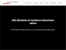Tablet Screenshot of esiintymistaidonakatemia.fi